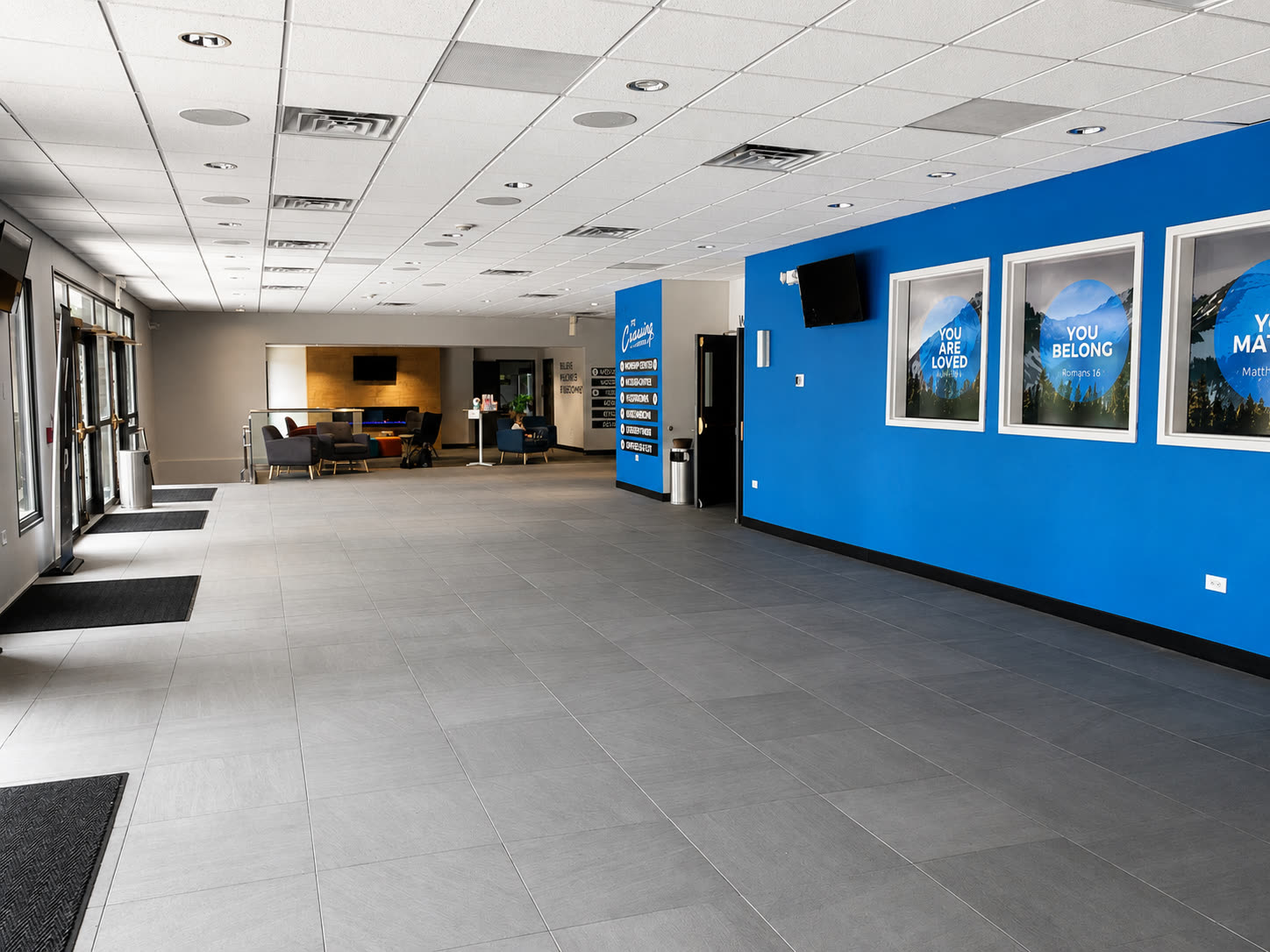 Wall graphics and the wayfinding directory