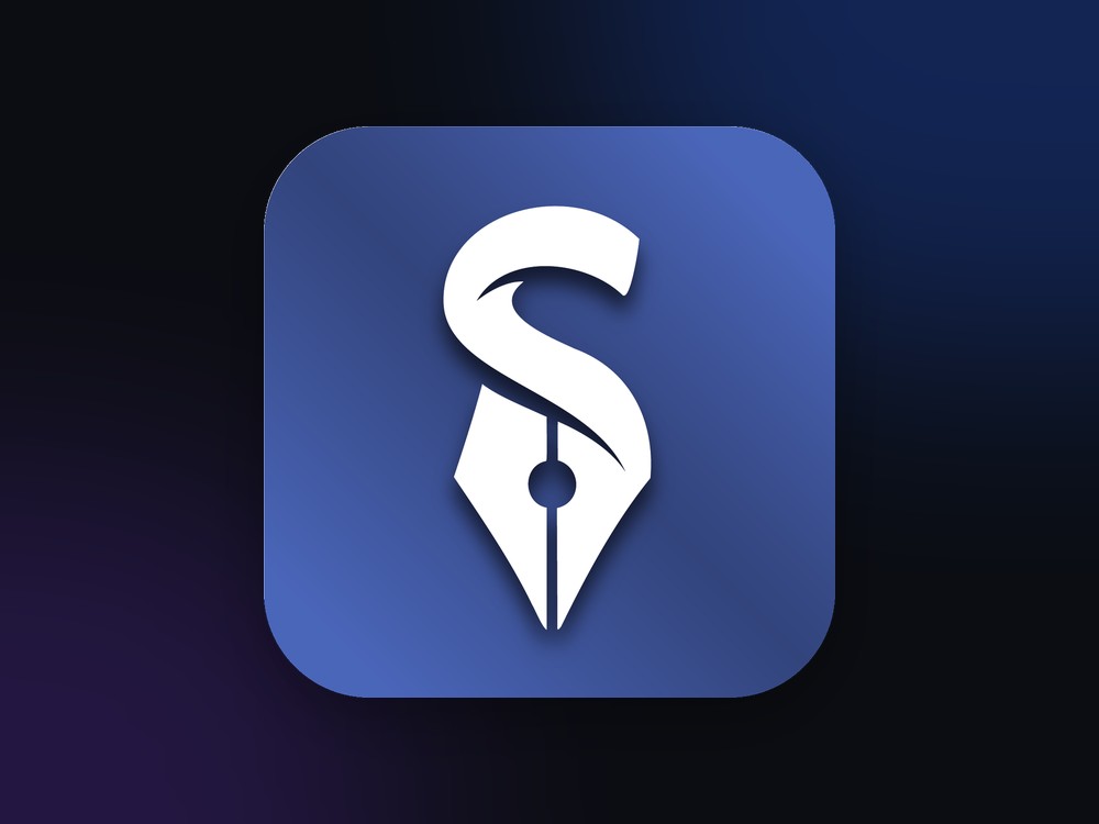 The ScaleSmith app icon in the signature blue-to-violet gradient